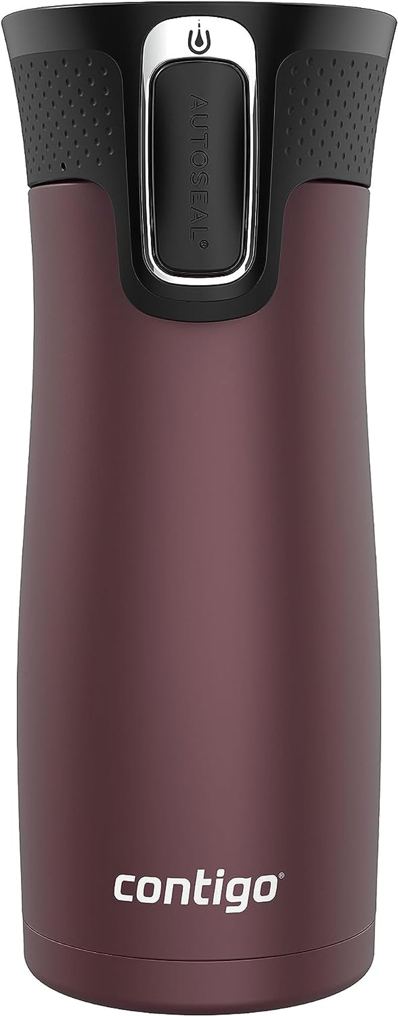 West Loop Stainless Steel Vacuum-Insulated Travel Mug with Spill-Proof Lid, Keeps Drinks Hot up to 5 Hours and Cold up to 12 Hours, 16Oz Chocolate Truffle Metallic