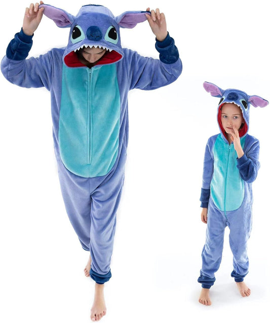 Snug Fit Unisex Adult Onesie Pajamas, Flannel Cosplay Animal One Piece Halloween Costume Sleepwear Homewear