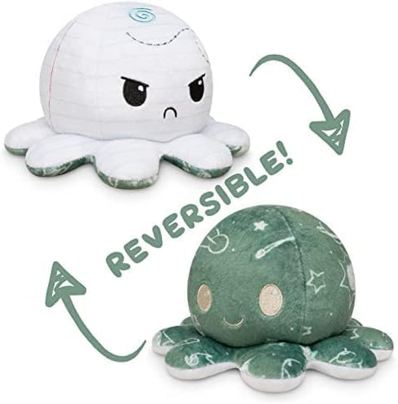 - the Original Reversible Octopus Plushie - Chalkboard + Notebook - Cute Sensory Fidget Stuffed Animals That Show Your Mood - Perfect for Back to School!