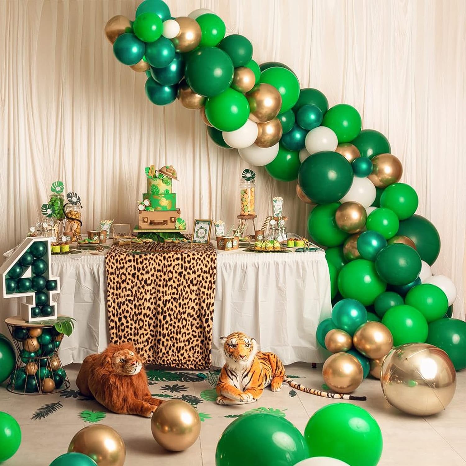 129Pcs Green Balloons Different Sizes 18 12 10 5 Inch Green Latex Balloon Garland Arch for Masquerade Party Decorations Birthday Baby Shower Wedding Party Supplies