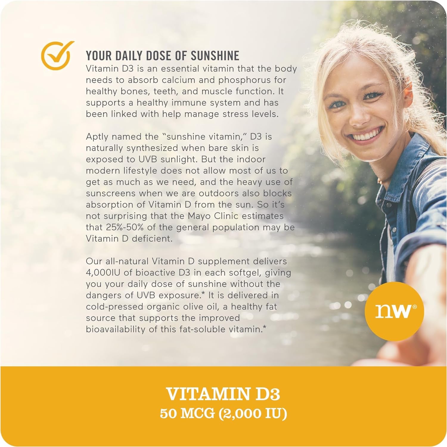 Vitamin D3 2000Iu (50 Mcg) Healthy Muscle Function, and Immune Support, Non-Gmo, Gluten Free in Cold-Pressed Olive Oil, Packaging Vary ( Mini Softgel), 360 Count(Pack of 1)