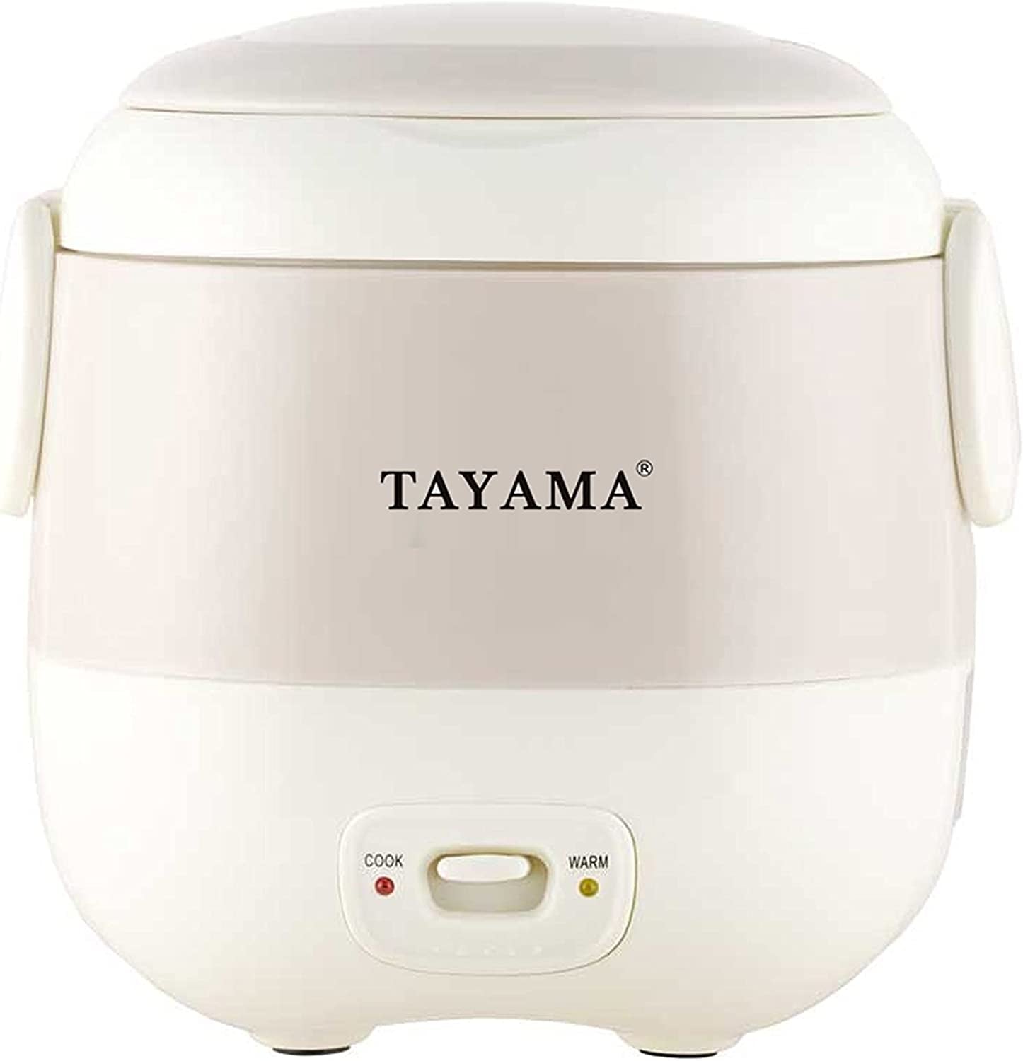 1.5 Cup Portable Mini Rice Cooker, White (TMRC-03R)