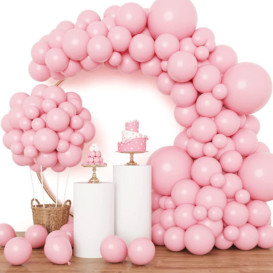 Pink Balloons 129Pcs Pastel Pink Balloons Different Sizes 18 12 10 5 Inch Light Pink Balloons for Valentine'S Day Birthday Wedding Anniversary Baby Shower Garland Arch Party Decoration