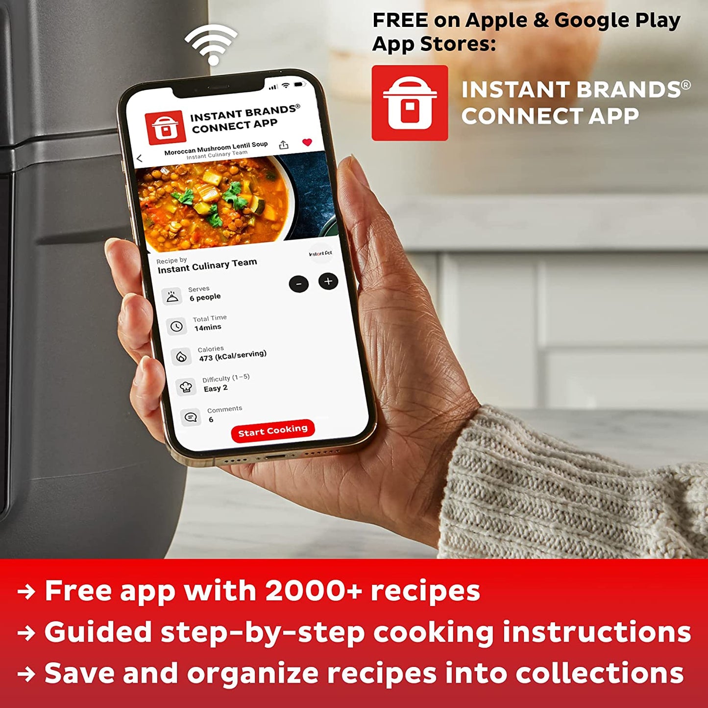 Vortex Pro 10 Quart Air Fryer, 9-In-1 Rotisserie and Convection Oven, Roast, Bake, Dehydrate and Warm, with Evencrisp Technology, Free App with over 1900 Recipes, 1500W, Stainless Steel