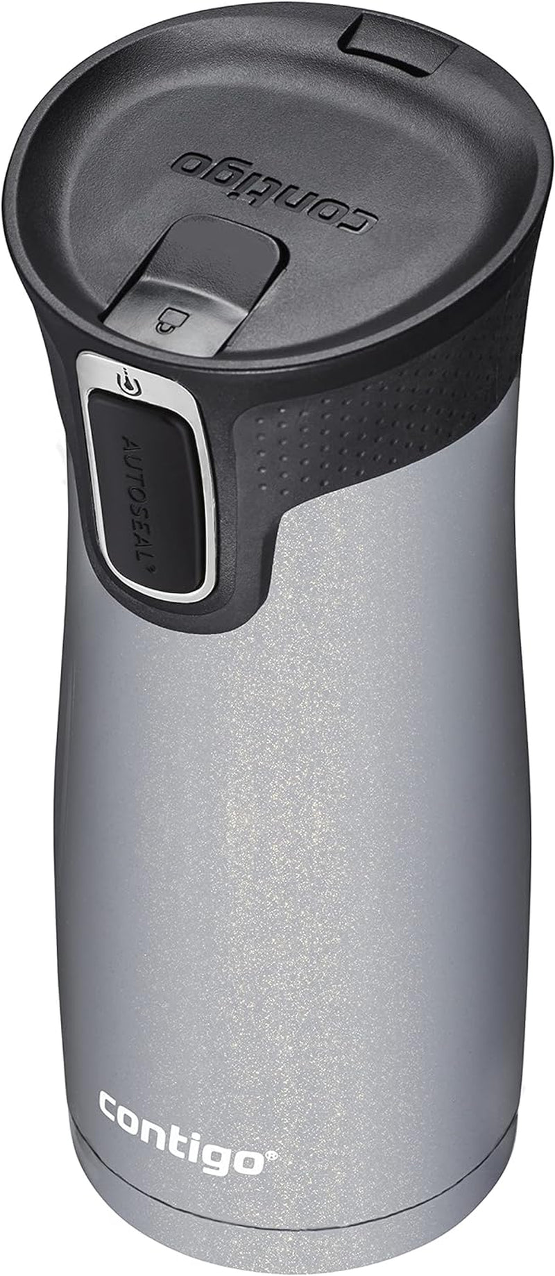 West Loop Stainless Steel Vacuum-Insulated Travel Mug with Spill-Proof Lid, Keeps Drinks Hot up to 5 Hours and Cold up to 12 Hours, 16Oz Gold Morel