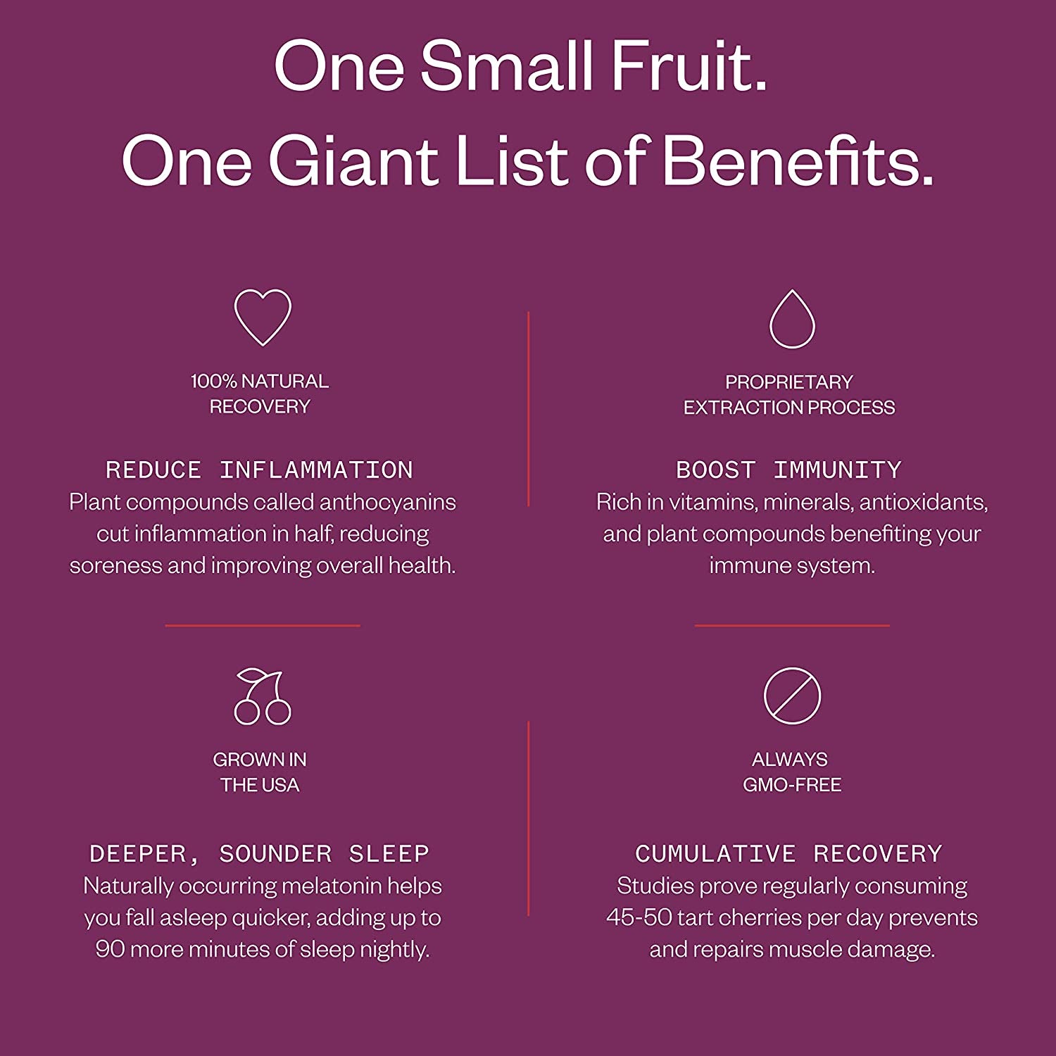 PURE Tart Cherry Juice - 100% Pure Tart Cherry Juice, No Sugar Added - Pro Athlete Post Workout Recovery - Fight Inflammation and Support Muscle Recovery - 8 Ounce (Pack of 24)