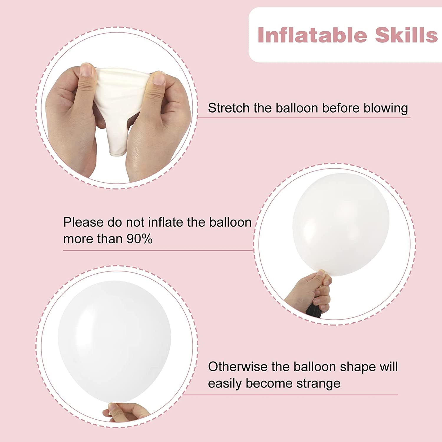 129Pcs White Balloons Different Sizes 18 12 10 5 Inch for Garland Arch,Premium Party Latex Balloons for Birthday Party Graduation Wedding Anniversary Baby Shower Party Decoration
