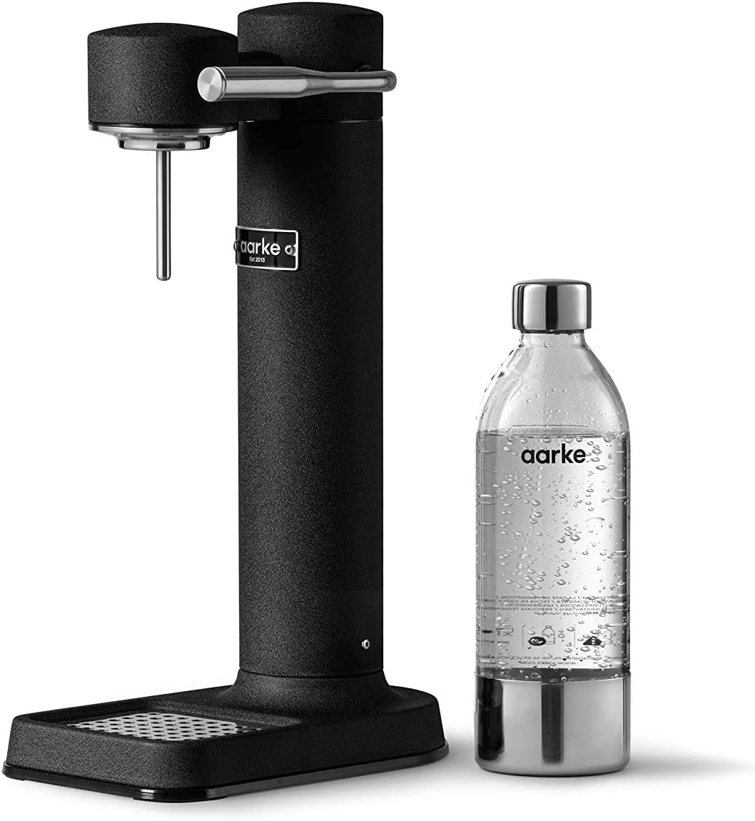 - Carbonator III Premium Carbonator - Sparkling & Seltzer Water Soda Maker with PET Bottle (Matte Black, with CO2 Cylinder)