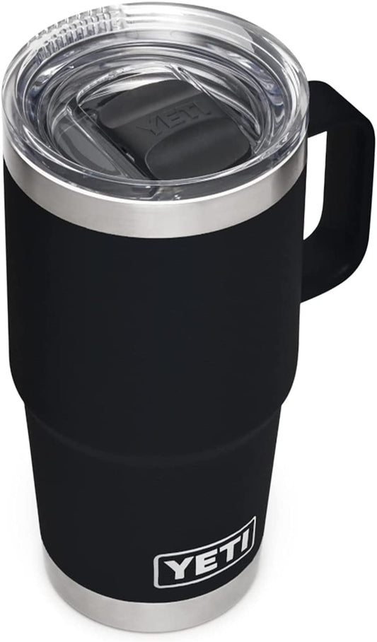 Rambler 20 Oz Travel Mug, Stainless Steel, Vacuum Insulated with Stronghold Lid