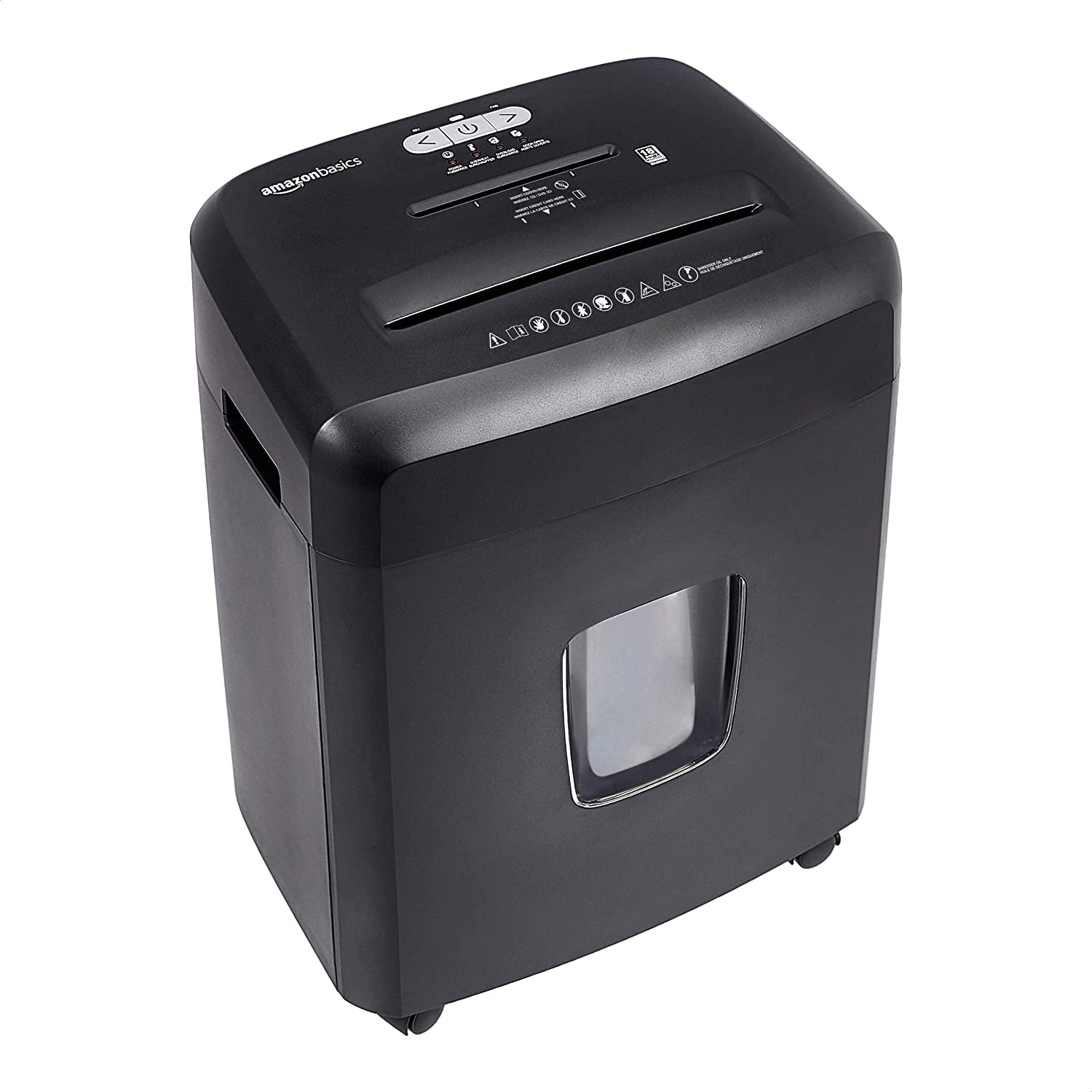 18 Sheet Cross Cut Paper, CD, and Credit Card Shredder, Black