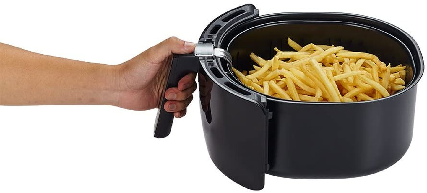 1700-Watt 5.8-QT 8-In-1 Digital Air Fryer with Recipe Book, Black