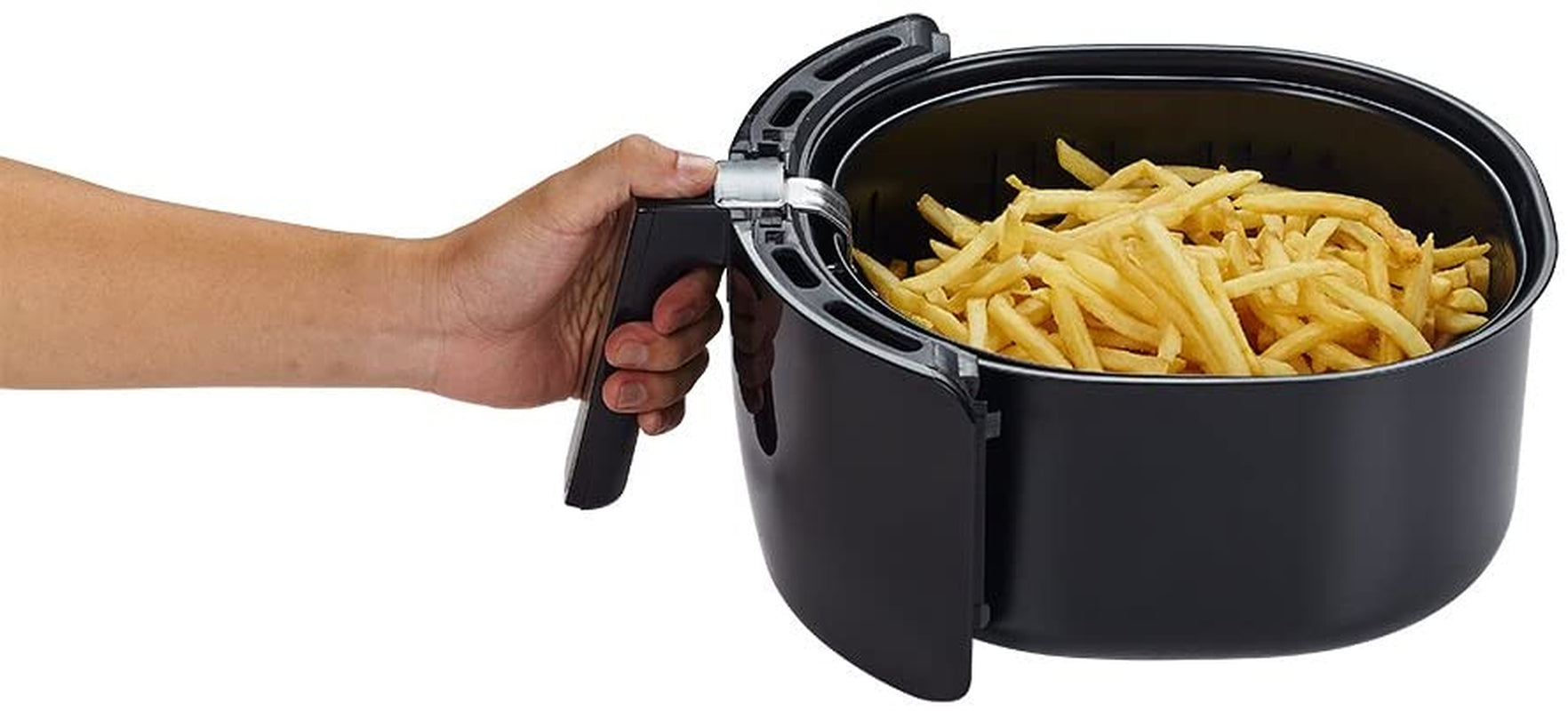 1700-Watt 5.8-QT 8-In-1 Digital Air Fryer with Recipe Book, Black