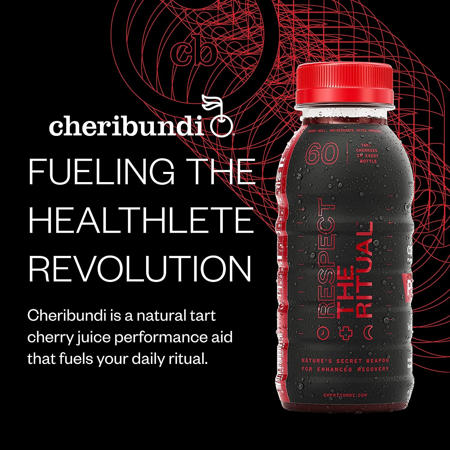 PURE Tart Cherry Juice - 100% Pure Tart Cherry Juice, No Sugar Added - Pro Athlete Post Workout Recovery - Fight Inflammation and Support Muscle Recovery - 8 Ounce (Pack of 24)