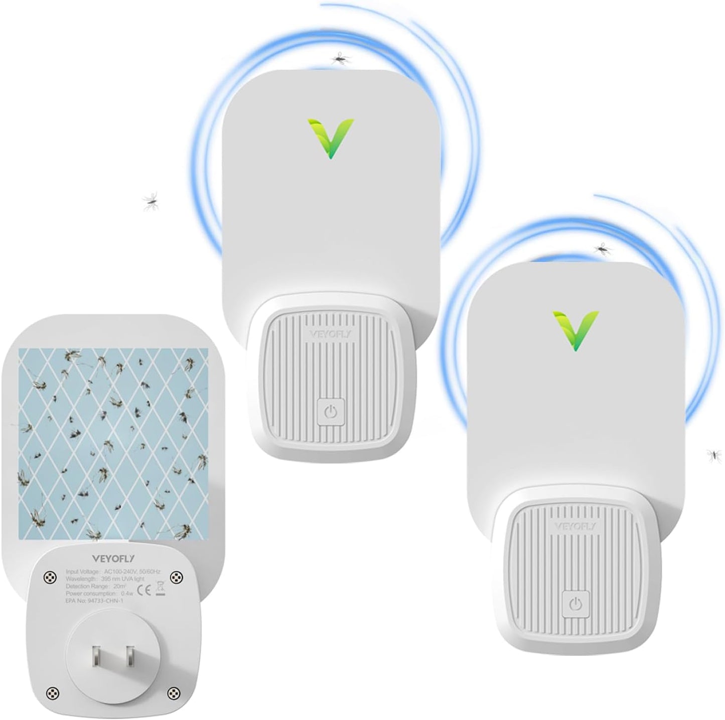 , Flying Insect Trap, Insect Catcher, Indoor Fly Trap, Safer Home, Fruit Fly Traps for Indoors, Gnat Killer Indoor, Bug Killer, Insect Killer (Pack of 2)
