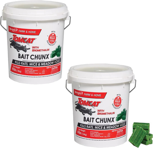 with Bromethalin Bait Chunx Pail,4 Lbs. (2-Pack)