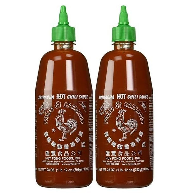 Sriracha Hot Chili Sauce Pack of 2 (28 Oz)