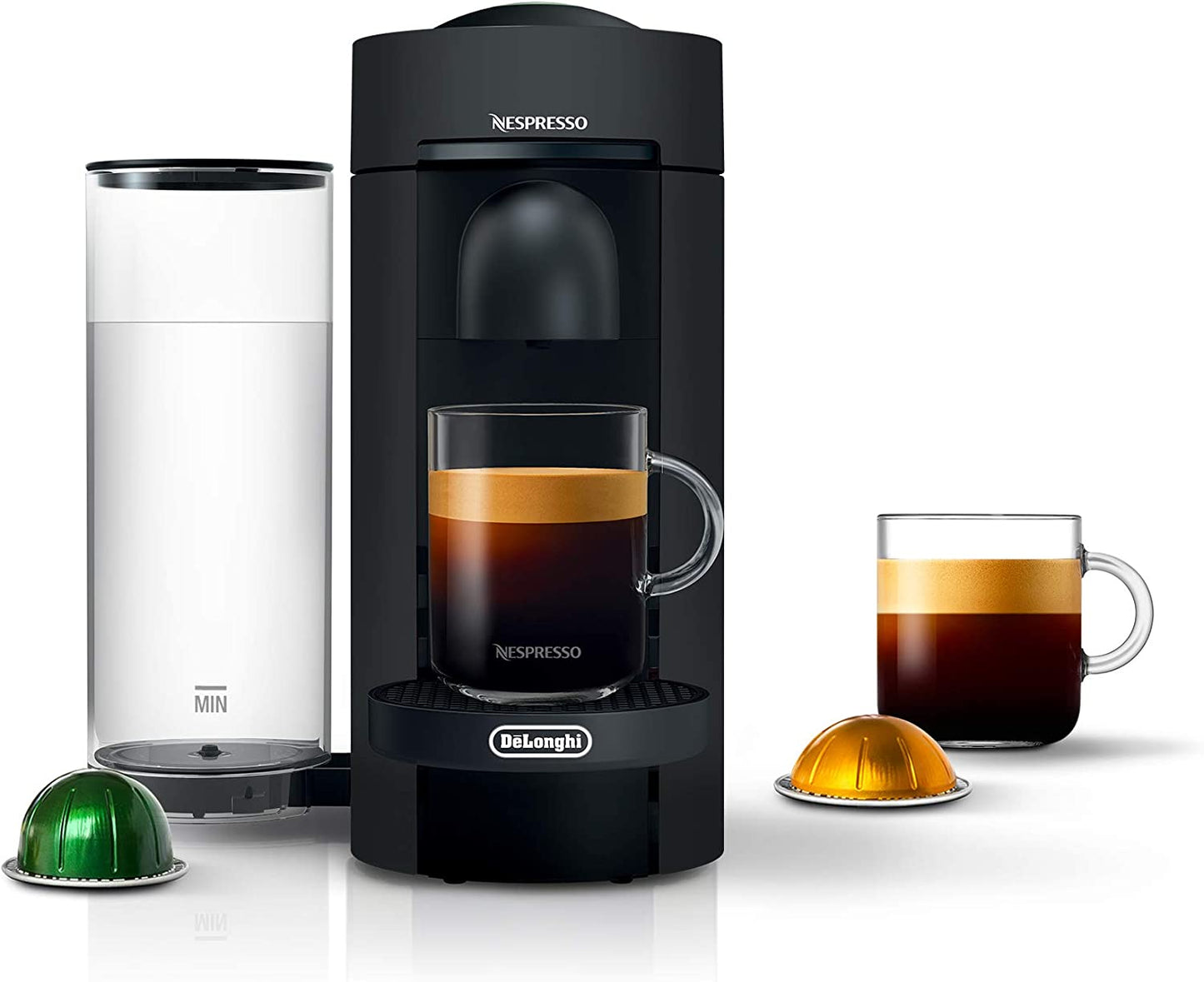 Vertuoplus Coffee and Espresso Machine by De'Longhi, 38 Ounces, Matte Black