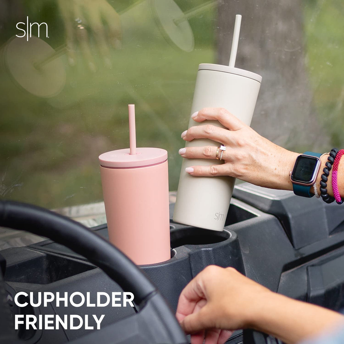 Insulated Tumbler with Lid and Straw | Iced Coffee Cup Reusable Stainless Steel Water Bottle Travel Mug | Gifts for Women Men Her Him | Classic Collection | 16Oz | Slumberland