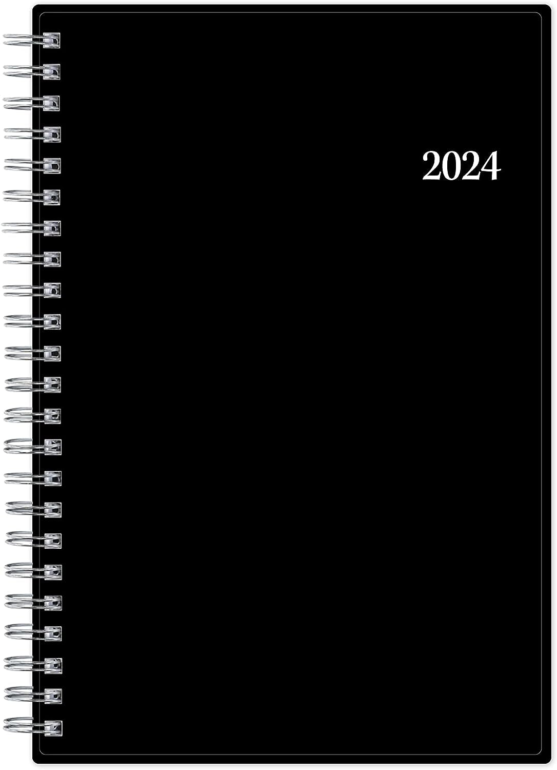 2024 Weekly and Monthly Planner, January - December, 5" X 8", Flexible Cover, Wirebound, Enterprise (144726)