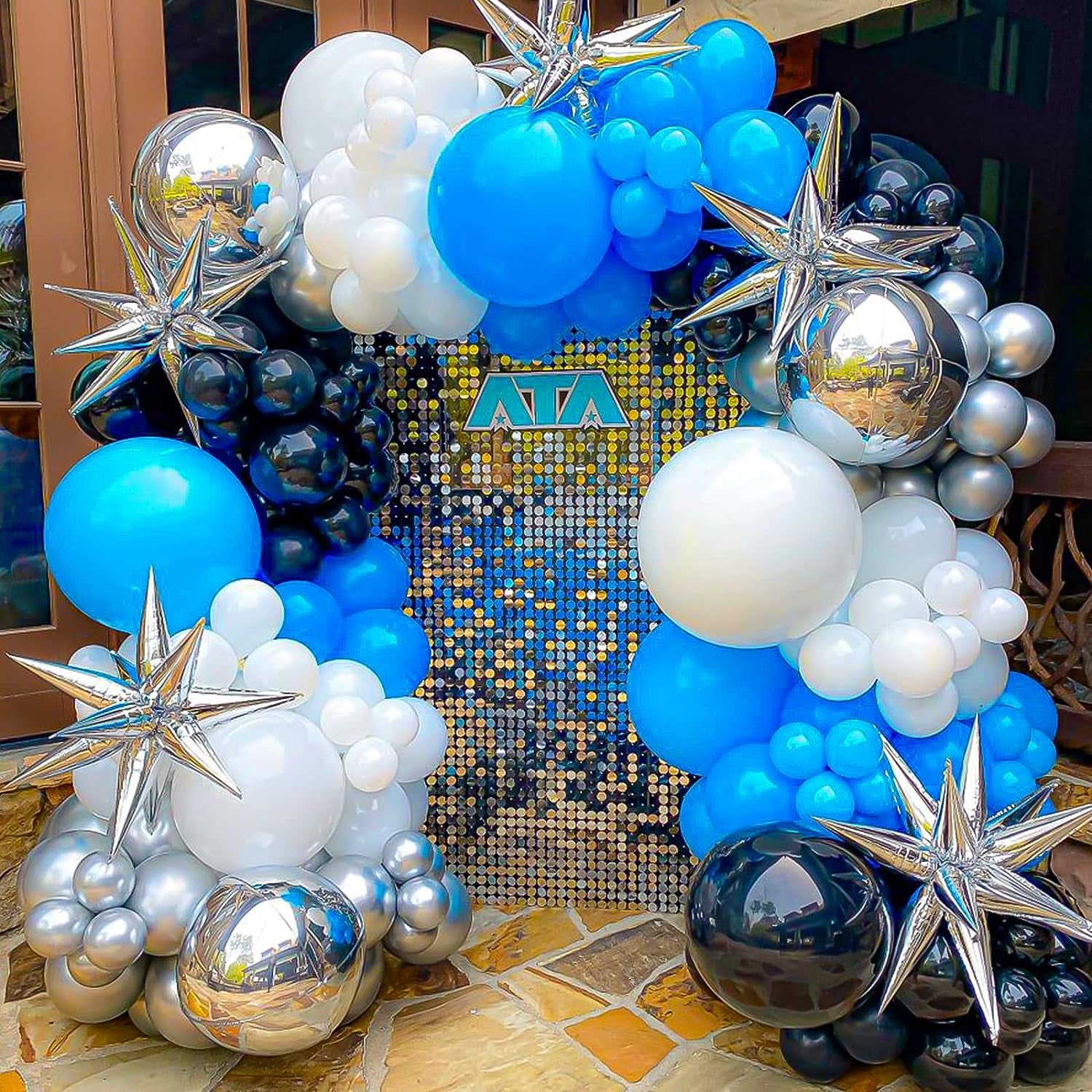 129Pcs Light Blue Balloons Different Sizes 18 12 10 5 Inch for Garland Arch, Blue Balloons for Birthday Gender Reveal Baby Shower Sky Blue Balloons Party Decoration