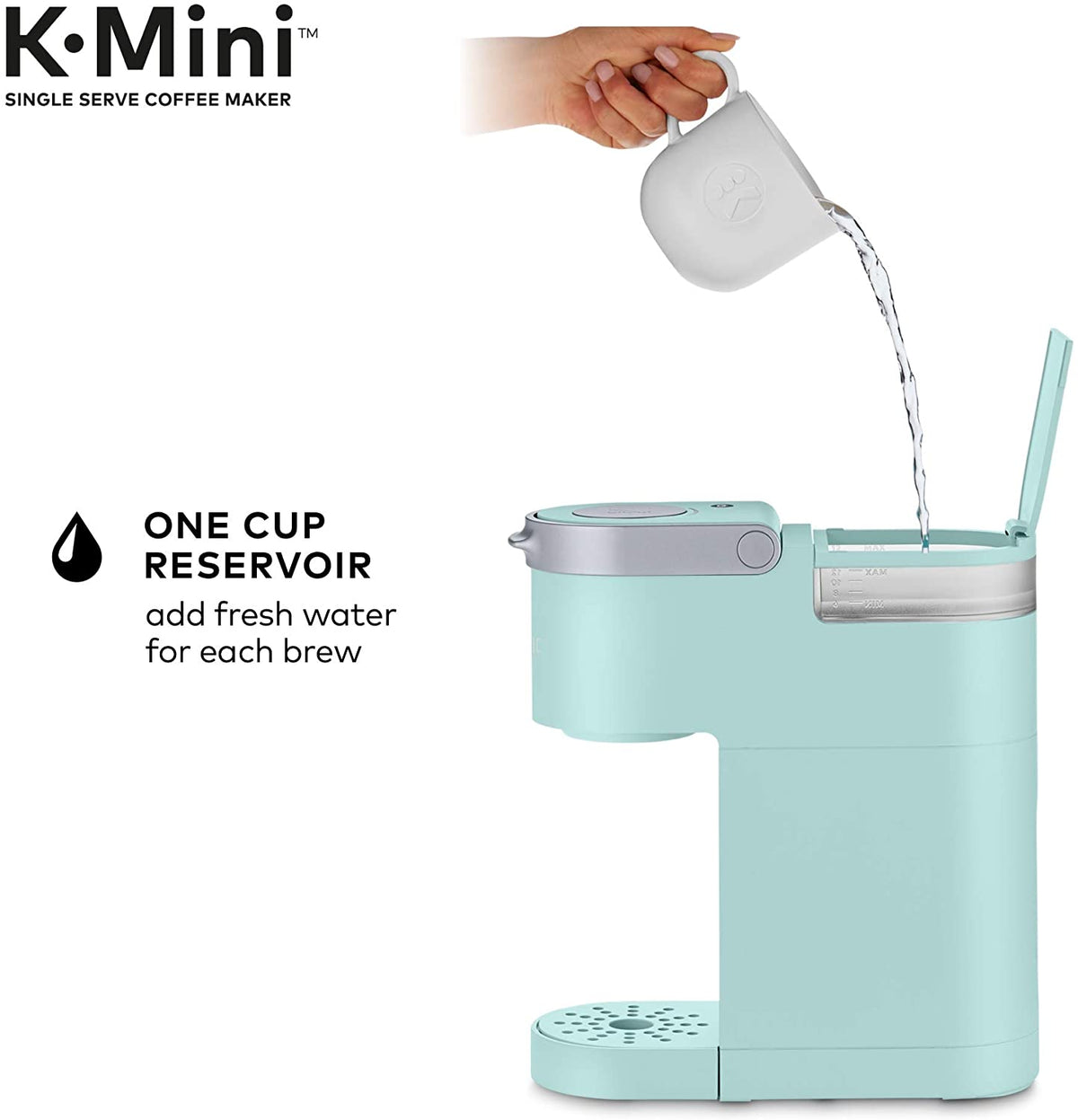 K-Mini Single Serve Coffee Maker, Oasis