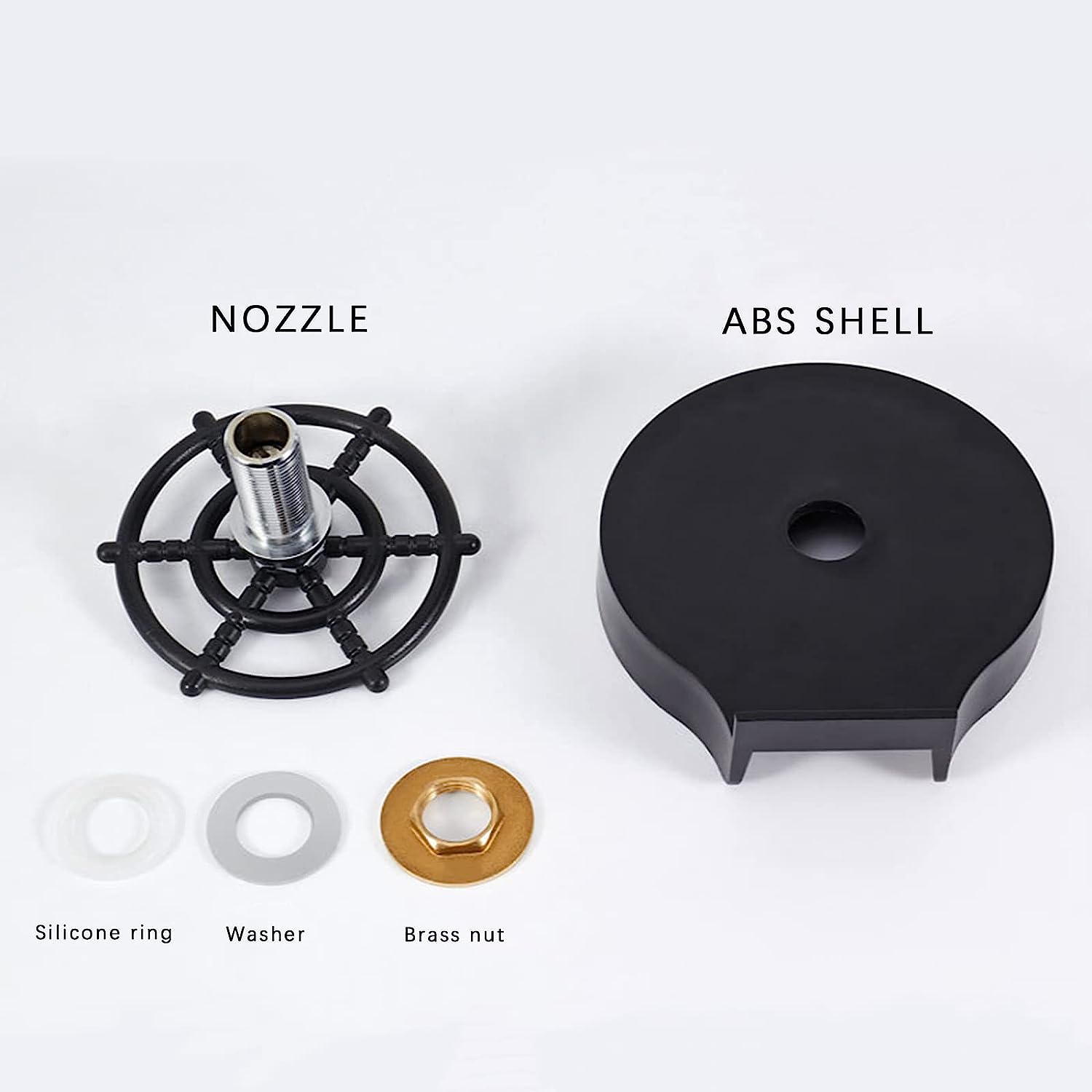 Sink Glass Cup Washer, Kitchen Sink Glass Cleaning Spray Accessories, Faucet Glass Washer Cleaner Accessories，Automatic Kitchen Sink Rinser,Baby Bottles、Quick Rinse for Cups(Black)