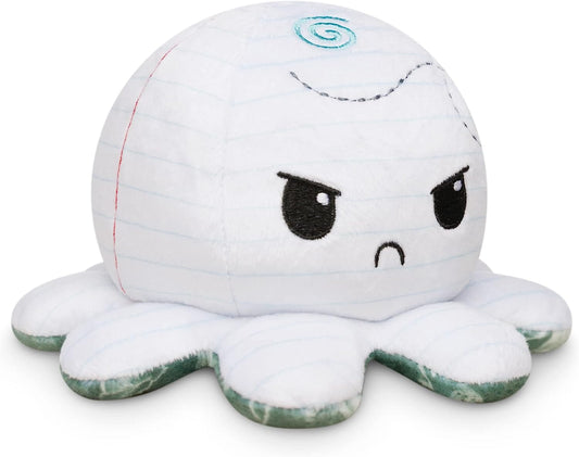 - the Original Reversible Octopus Plushie - Chalkboard + Notebook - Cute Sensory Fidget Stuffed Animals That Show Your Mood - Perfect for Back to School!