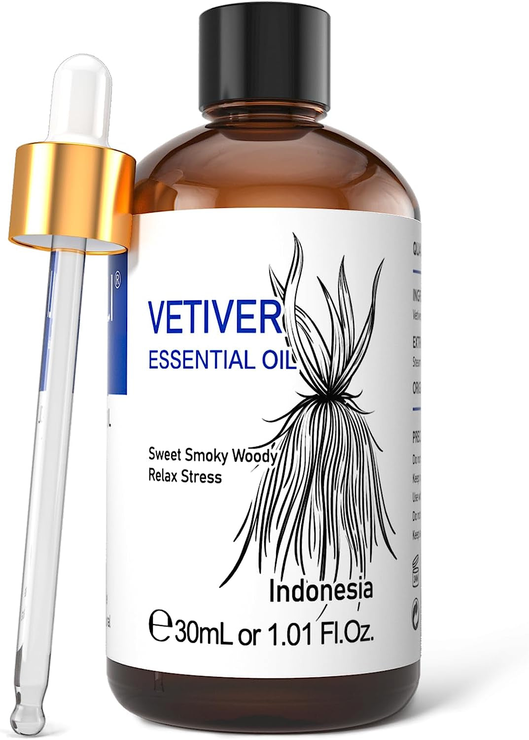 Vetiver Essential Oil for Diffuser, Fragrant, Perfume, Candle Making 30Ml (1 Fl Oz)