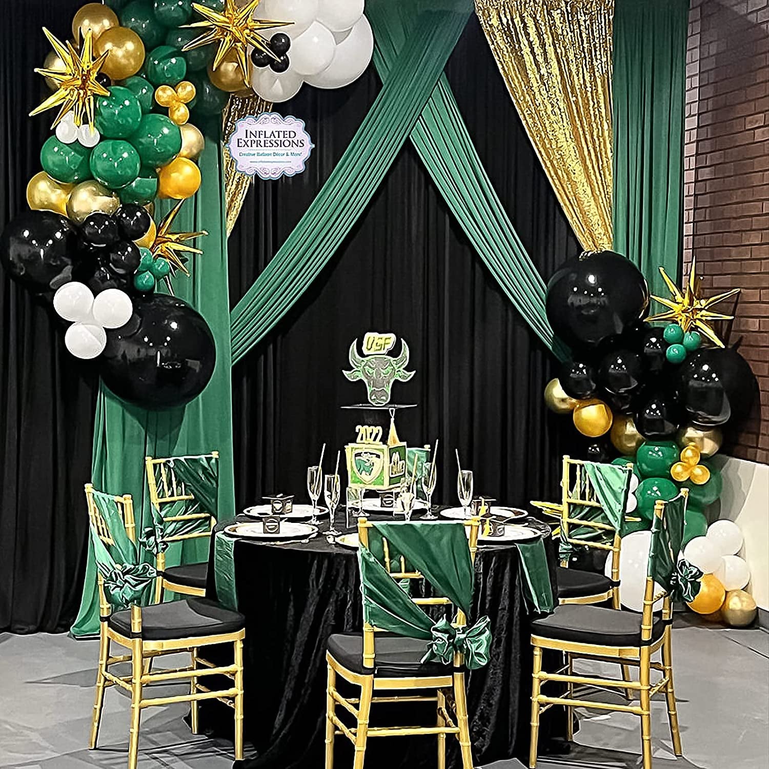 129Pcs Dark Green Balloons Different Sizes 18 12 10 5 Inches Green Latex Balloon Garland Arch for Masquerade Party Decorations Birthday Baby Shower Wedding Party Supplies