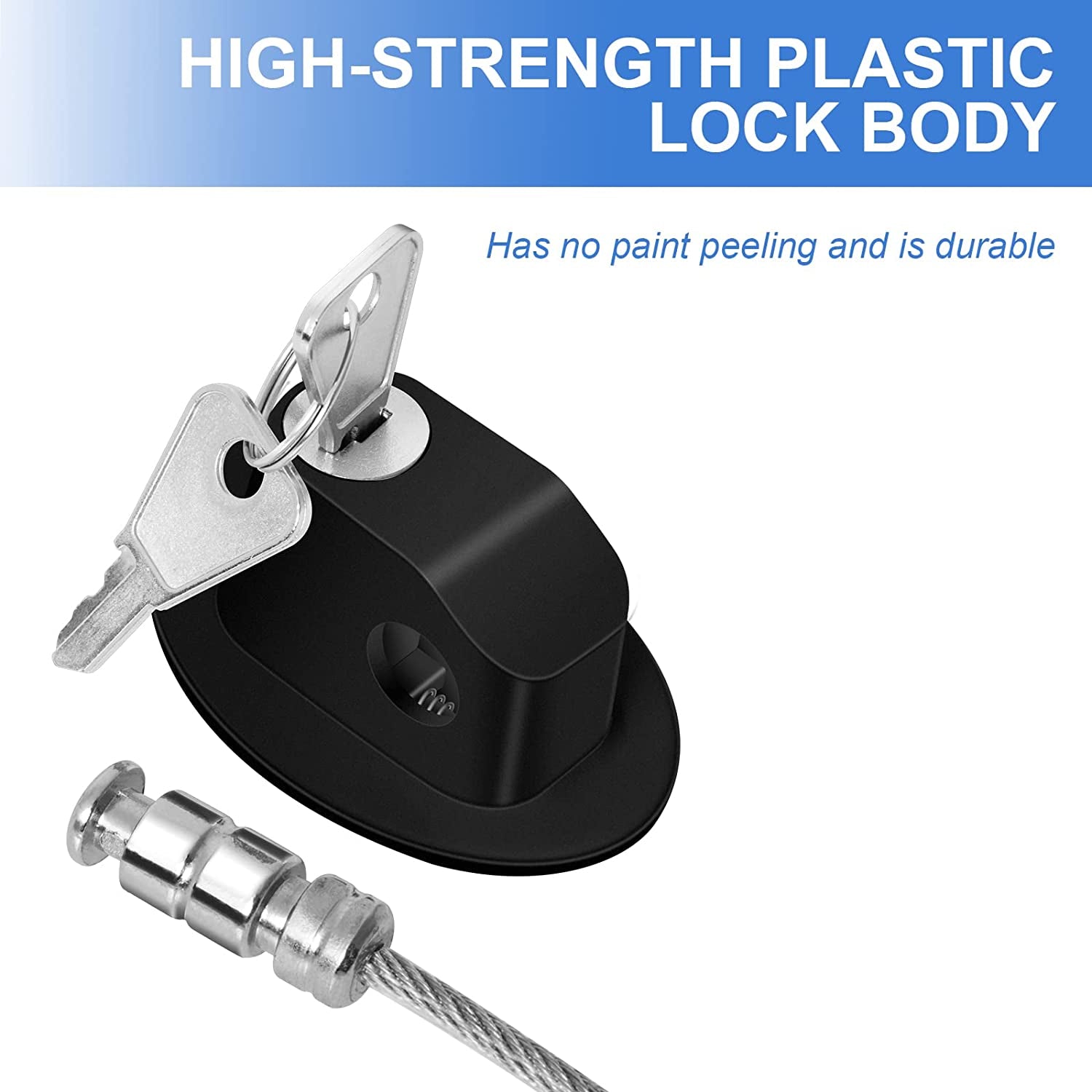 2 Pcs Fridge Lock, Refrigerator Lock for Children, Mini Fridge Locks for Kids, Freezer Lock, Used in Refrigerator Door, Cabinets, Drawers, Toilet Seat (Pads Size: 2.1 X 1.5 In)