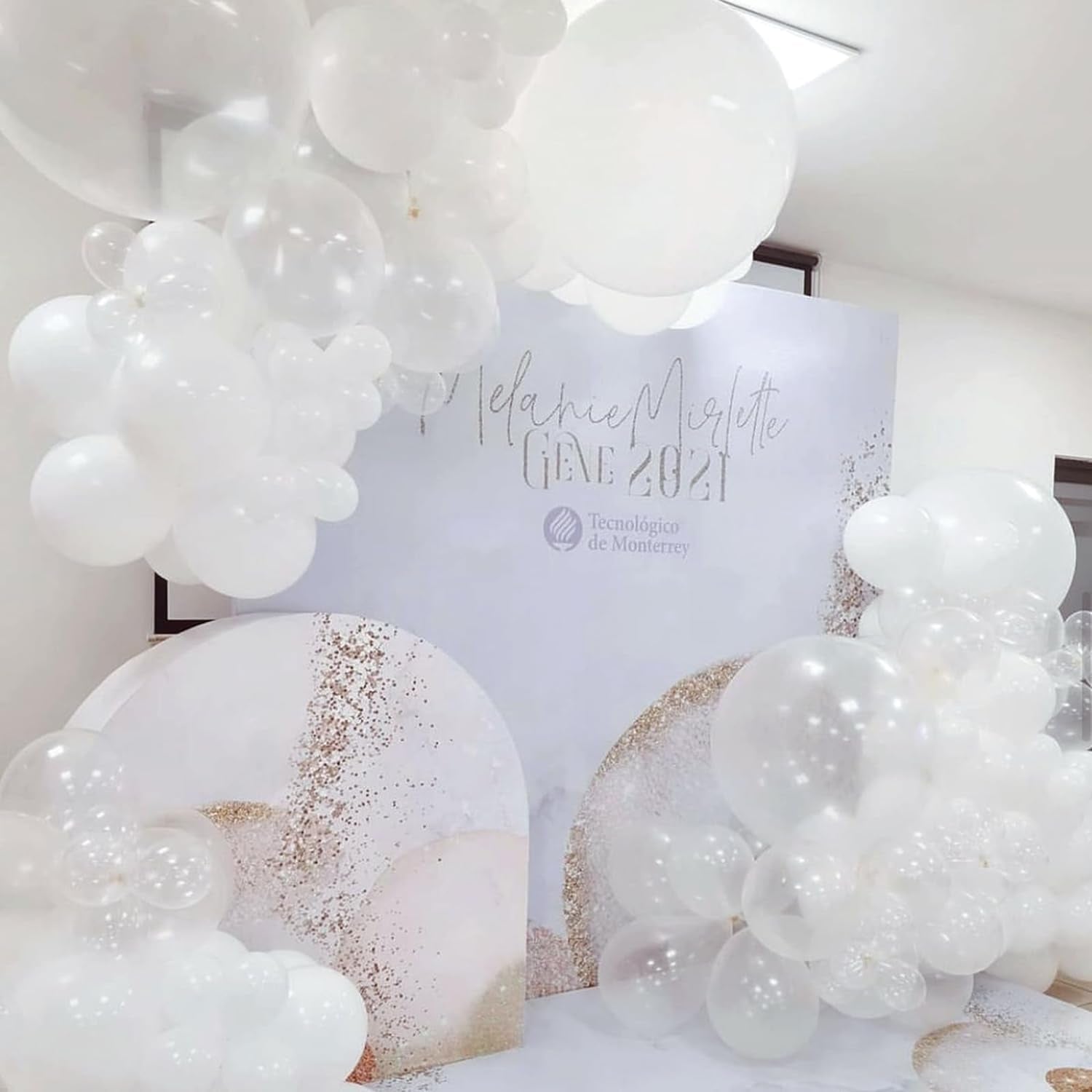 129Pcs Clear Balloons Different Sizes 18 12 10 5 Inches for Garland Arch, Transparent Balloons for Birthday Baby Shower Gender Reveal Wedding Party Decoration