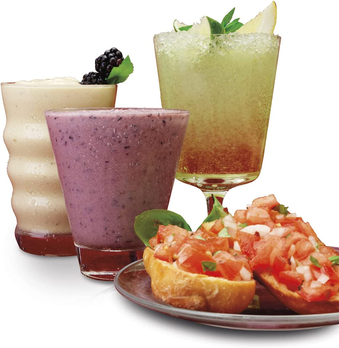 Wave Crusher Blender with 40 Oz Glass Jar and 14 Functions for Puree, Ice Crush, Shakes and Smoothies, Stainless Steel (54221)