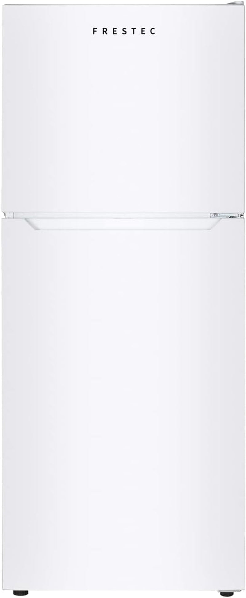 12.1 CU' Refrigerator with Freezer, Apartment Size Refrigerator Top Freezer, 2 Door Fridge with Adjustable Thermostat Control, Freestanding, Door Swing, White (FR 1202 WH)