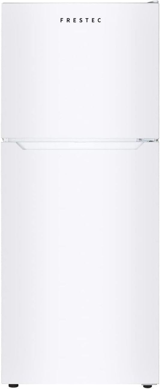 12.1 CU' Refrigerator with Freezer, Apartment Size Refrigerator Top Freezer, 2 Door Fridge with Adjustable Thermostat Control, Freestanding, Door Swing, White (FR 1202 WH)