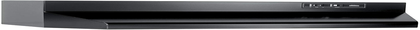 36-Inch Under-Cabinet Convertible Range Hood with 2-Speed Exhaust Fan and Light, 210 Max Blower CFM, Black