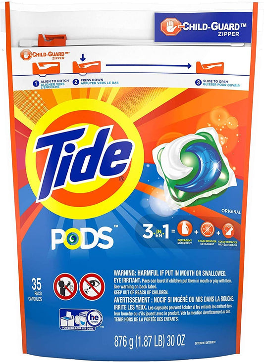 PODS Laundry Detergent Soap Pods, Original, 35 Count