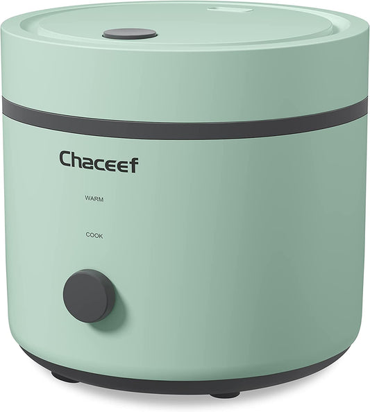 Rice Cooker 3-Cups Uncooked, 1.5L Small Rice Cooker with Non-Stick Coating, BPA Free, Portable Mini Rice Cooker for White Rice, Oatmeal, Grains, One Touch & Keep Warm Function, Green