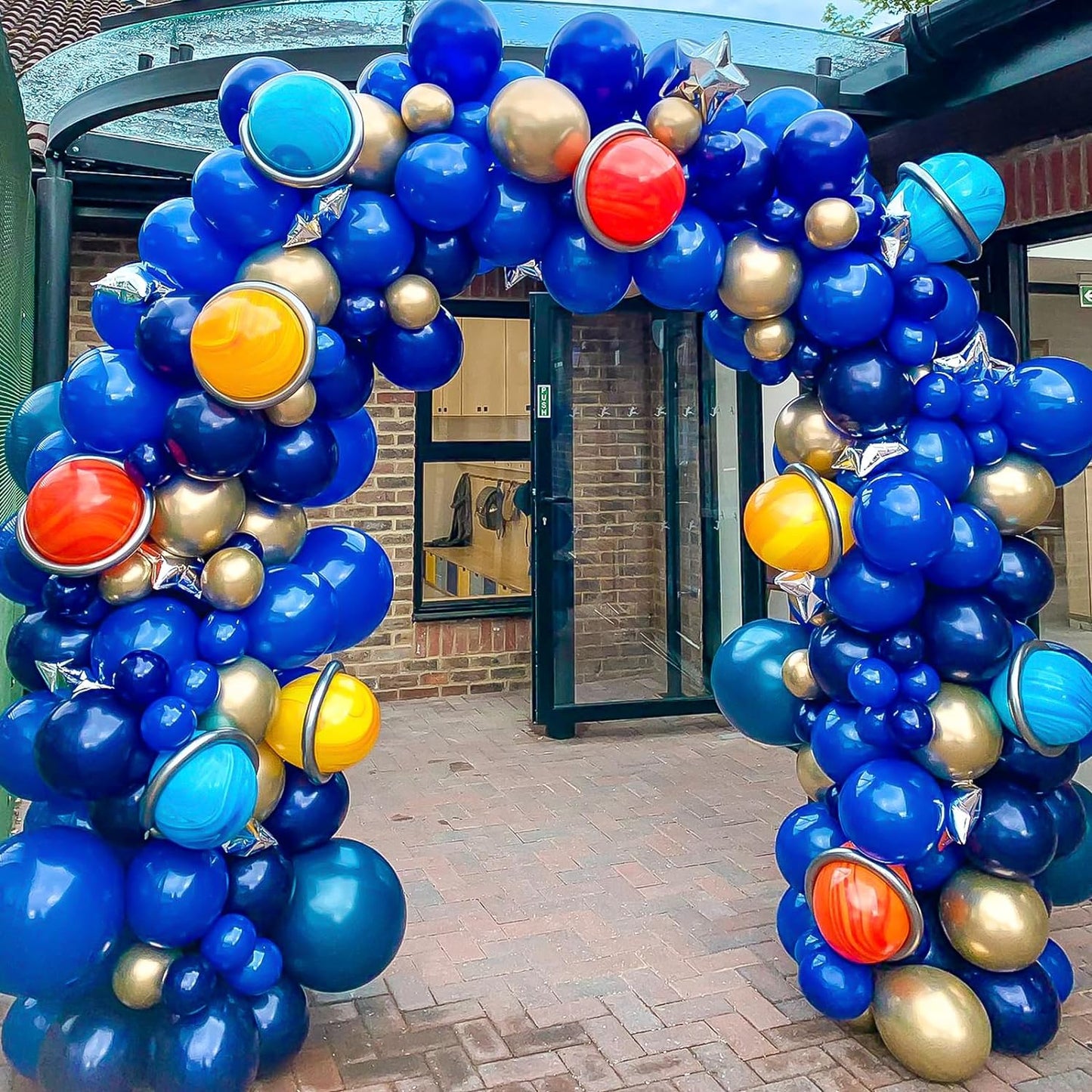 129Pcs Dark Blue Balloons Different Sizes 18 12 10 5 Inch for Garland Arch for Birthday Gender Reveal Baby Shower Graduation Party Decoration