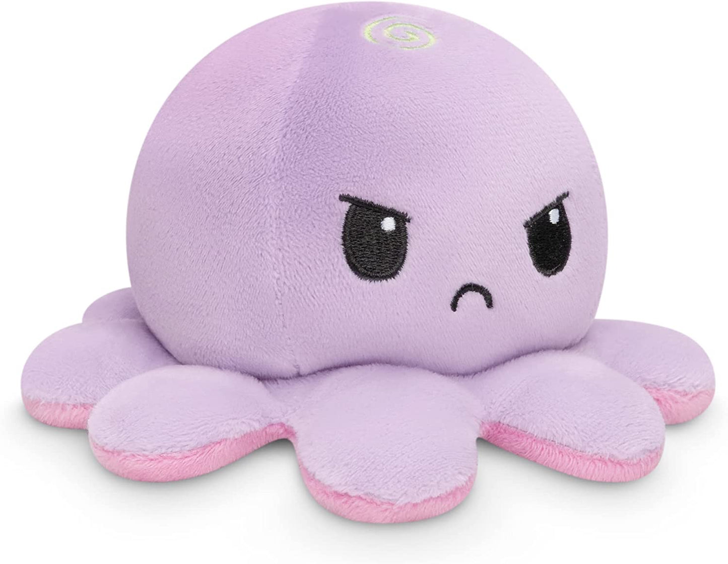 - the Original Reversible Octopus Plushie - Rainbow + Light Purple - Cute Sensory Fidget Stuffed Animals That Show Your Mood 4X4X3