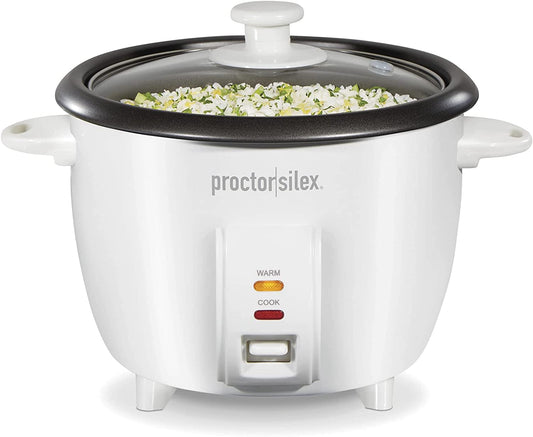 Rice Cooker & Food Steamer Steam and Rinsing Basket, 10 Cups Cooked (5 Cups Uncooked), White