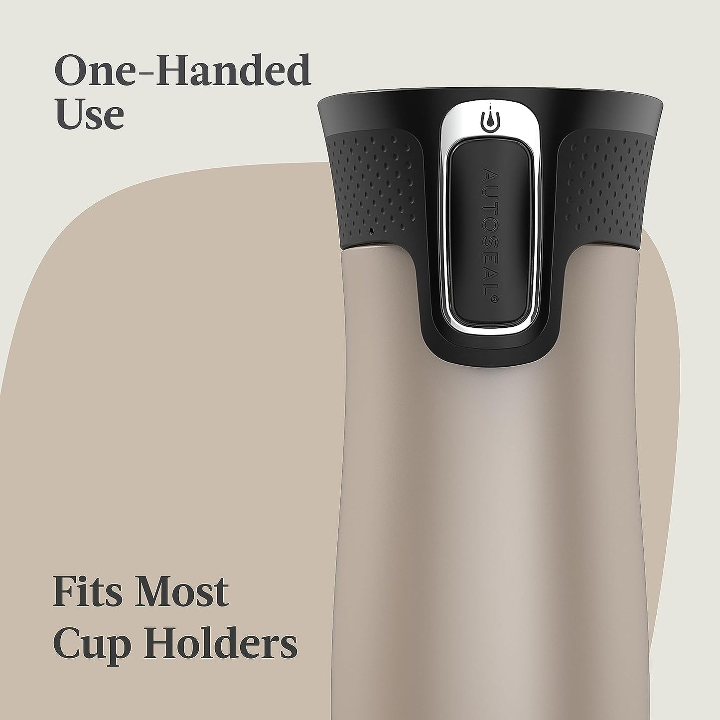 West Loop Stainless Steel Vacuum-Insulated Travel Mug with Spill-Proof Lid, Keeps Drinks Hot up to 5 Hours and Cold up to 12 Hours, 16Oz 2-Pack, Brown Sugar & Chocolate Truffle Metallic