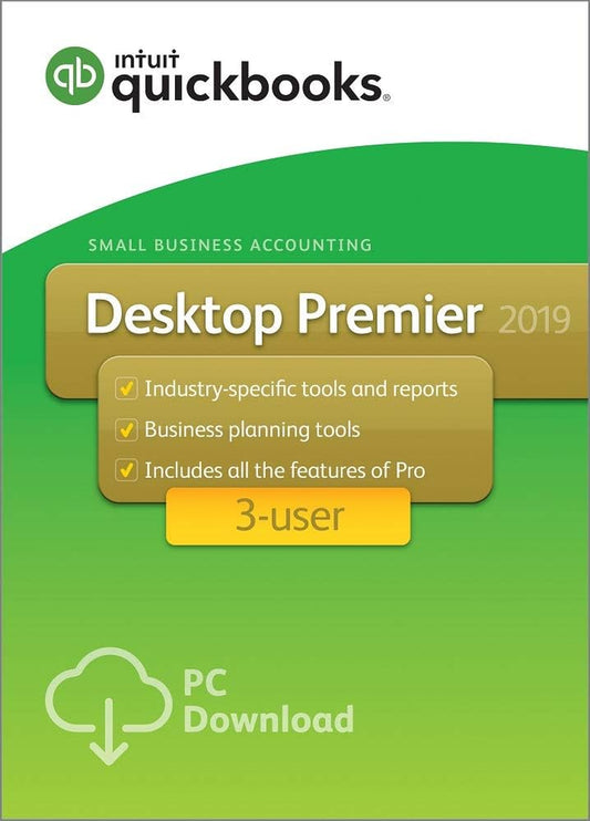 Quickbooks Premier 2019 3-User for Windows