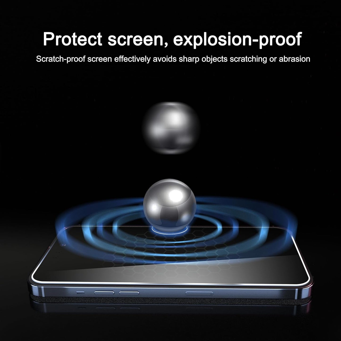 3 Pack Screen Protector for Iphone 15 plus [6.7 Inch] + 3 Pack Camera Lens Protector with Installation Frame,Case Friendly Tempered Glass Film,[9H Hardness] - HD[6 Pack]