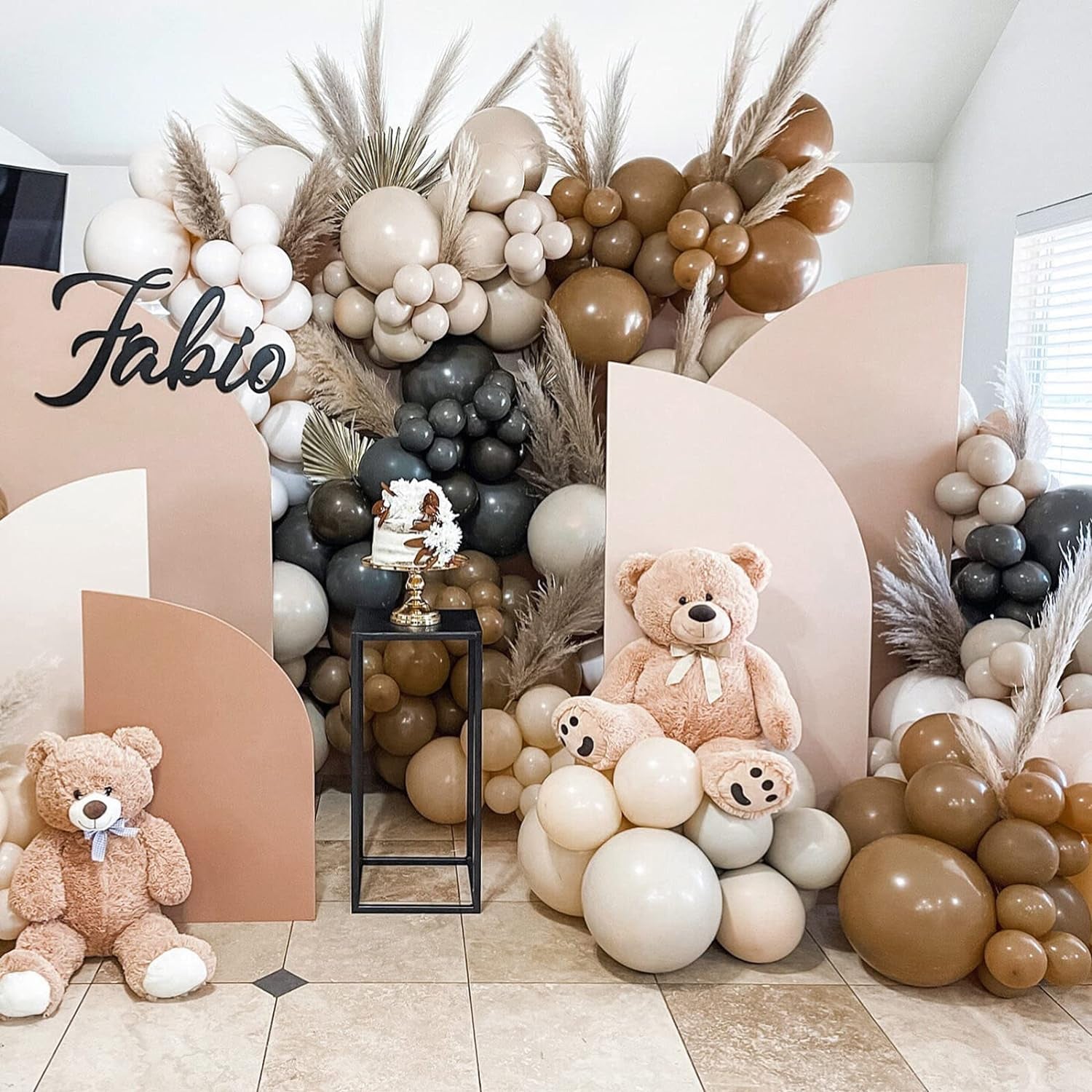 129Pcs Brown Balloons Different Sizes 18 12 10 5 Inches for Garland Arch, Premium Brown Latex Balloons for Birthday Party Graduation Wedding Anniversary Baby Shower Party Decoration