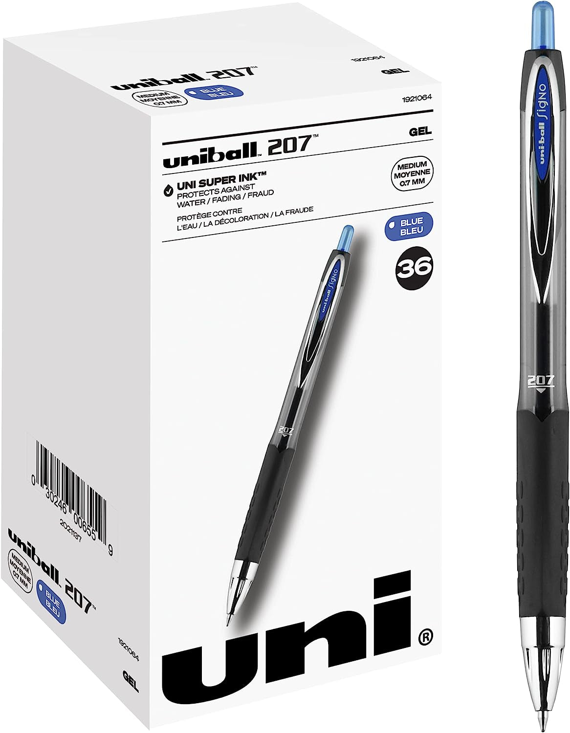 Uniball Signo 207 Gel Pen 36 Pack, 0.7Mm Medium Blue Pens, Gel Ink Pens | Office Supplies Sold by Uniball Are Pens, Ballpoint Pen, Colored Pens, Gel Pens, Fine Point, Smooth Writing Pens