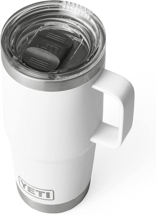 Rambler 20 Oz Travel Mug, Stainless Steel, Vacuum Insulated with Stronghold Lid