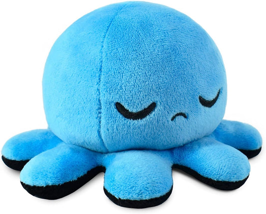 - the Original Reversible Octopus Plushie - Fire Eyes + Sleepy - Cute Sensory Fidget Stuffed Animals That Show Your Mood