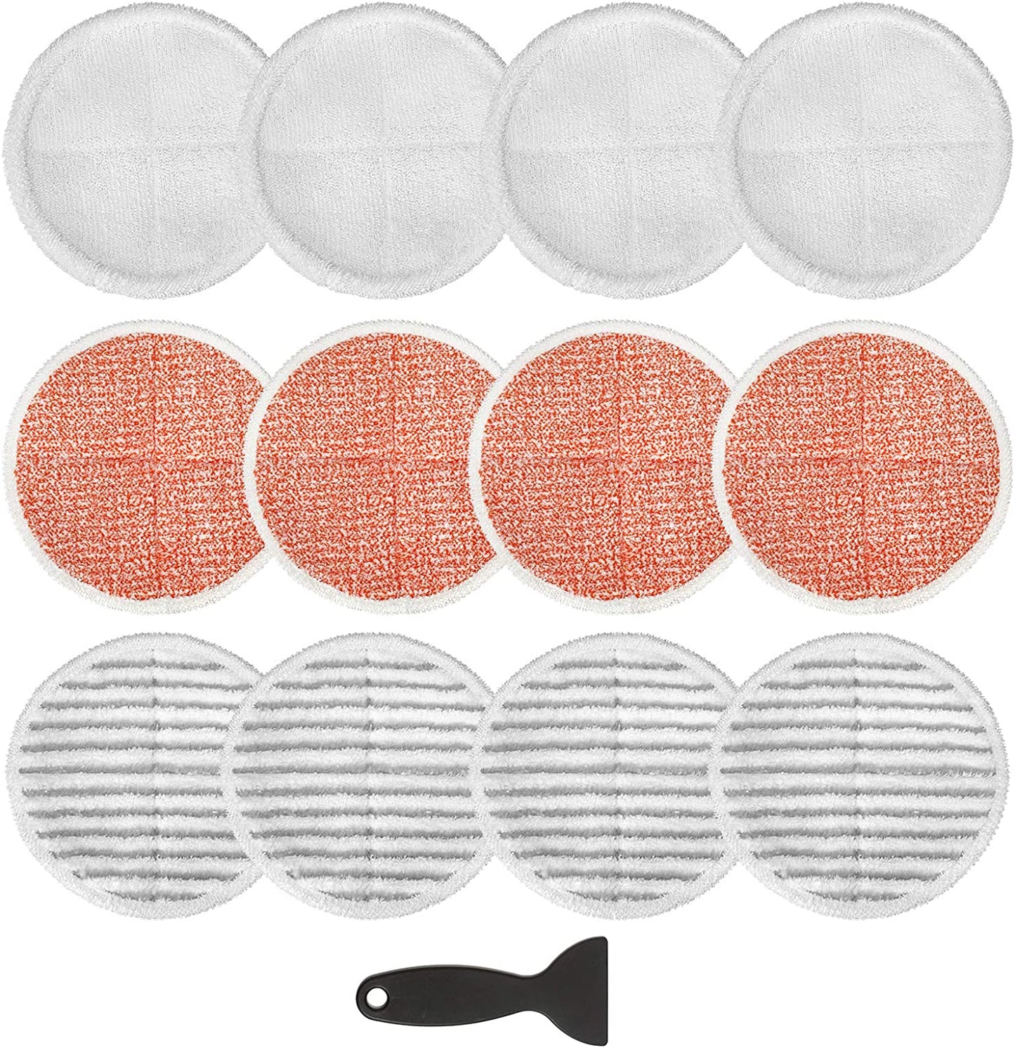 12 Pack 23159 Mop Pads Compatible with Bissell Spinwave 20399 23157 23159 2039A 20393 2039T 2039W 20391 20395 2307 2315A Models Powered Hard Floor Mop, Compare to Part # 1611297 & 1611298