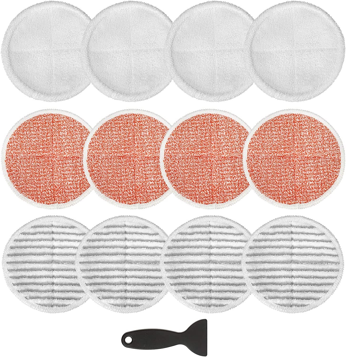 12 Pack 23159 Mop Pads Compatible with Bissell Spinwave 20399 23157 23159 2039A 20393 2039T 2039W 20391 20395 2307 2315A Models Powered Hard Floor Mop, Compare to Part # 1611297 & 1611298