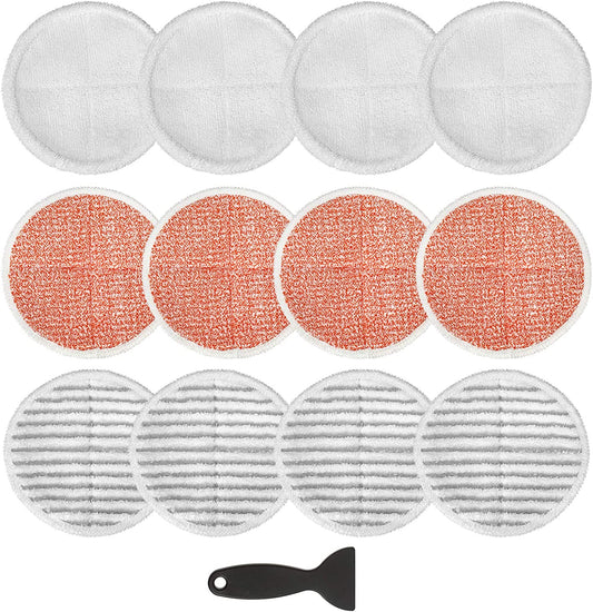 12 Pack 23159 Mop Pads Compatible with Bissell Spinwave 20399 23157 23159 2039A 20393 2039T 2039W 20391 20395 2307 2315A Models Powered Hard Floor Mop, Compare to Part # 1611297 & 1611298
